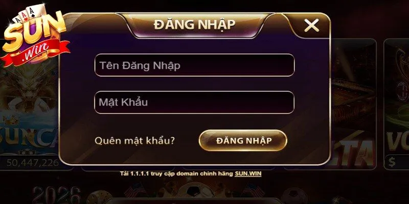 Quy trình đăng nhập Sunwin được thực hiện rất đơn giản, nhanh chóng