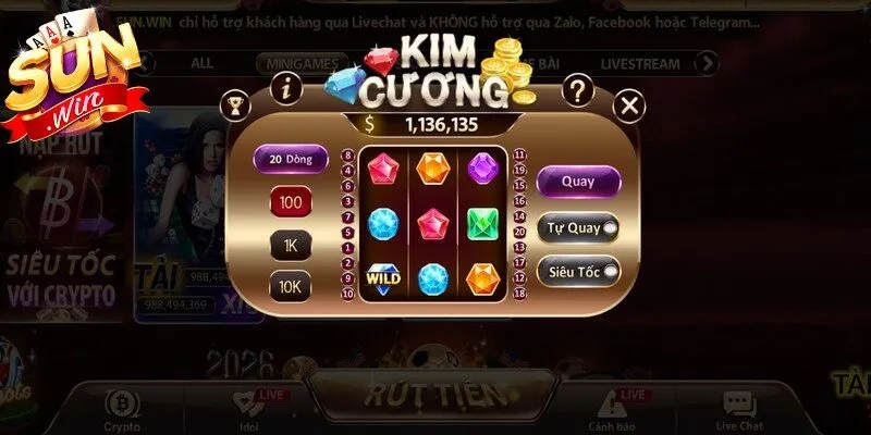 Kim cương là game thu hút bởi đồ họa lấp lánh và cách chơi xếp hình gần gũi