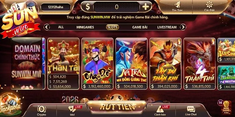 Hướng dẫn trải nghiệm nhanh tại sảnh slot game của Sunwin